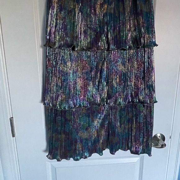 New! Set! Saylor x free people Gianna Top and Skirt metallic 18658 - Picture 13 of 16